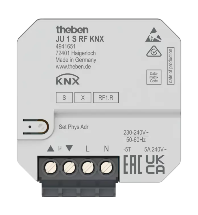 Актуатор Theben JU 1 S RF KNX (4941651)