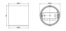 Коробка накладного монтажа Theben Plano 75B WH (9070796)