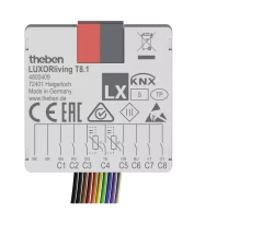 Интерфейс кнопочный Theben LUXORliving T8.1