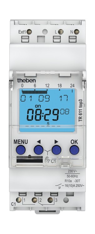 Таймер цифровой недельный Theben TR 611 top3 (6110130)