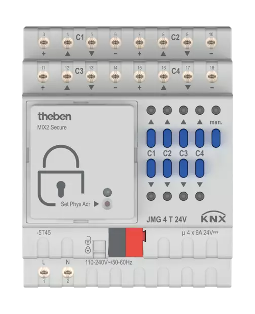 Актуатор штор Theben JMG 4 T 24V KNX (4930260)