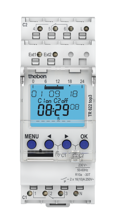 Таймер цифровой недельный Theben TR 622 top3 (6220130)
