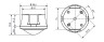 Датчик присутствия Theben theRonda S360 KNX AP BK (2089552)