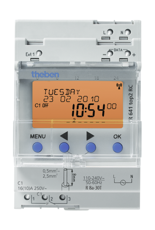 Таймер цифровой годовой астрономический Theben TR 641 top2 RC (6410300)