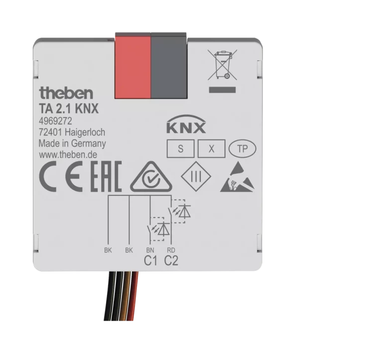 Интерфейс кнопочный Theben TA 2.1 KNX (4969272)