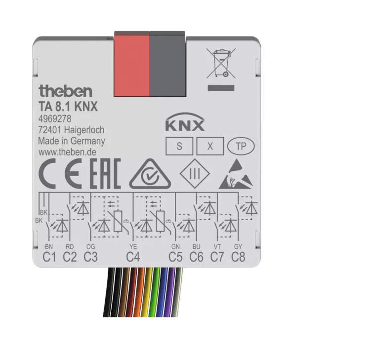 Интерфейс кнопочный Theben TA 8.1 KNX (4969278)