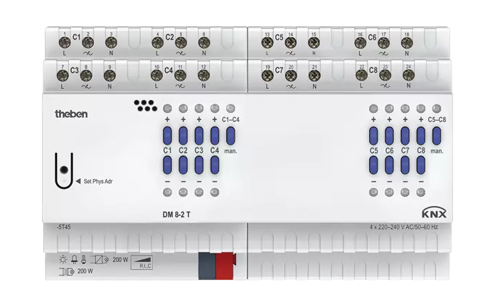 Актуатор диммер Theben DM 8-2 T KNX (4940285)
