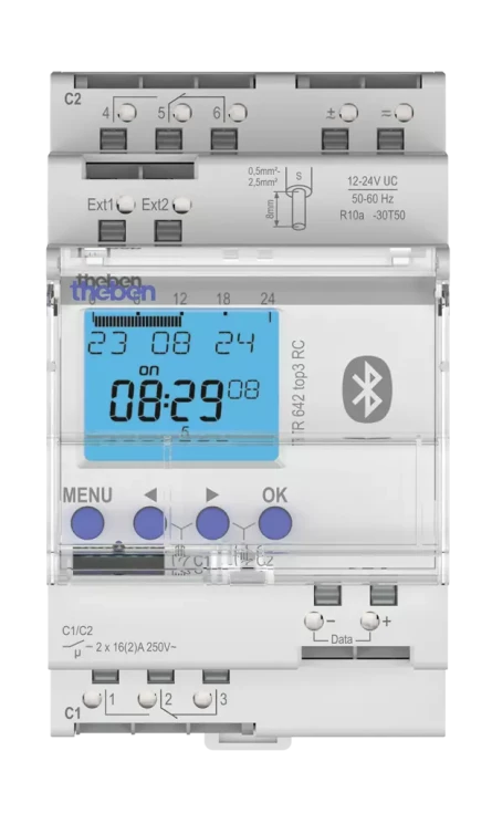 Цифровой таймер Theben TR 642 top3 BLE 12-24V RC (6424330)