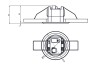 Датчик присутствия Theben theRonda S360 KNX FLAT DE WH (2089560)