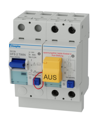 УЗО Doepke DFS 2 080-2/0,30-A KV Twin (09156009)