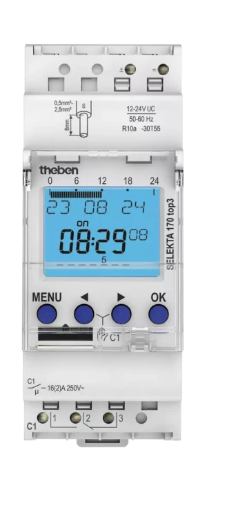 Таймер Theben SELEKTA 170 top3 12-24V (1704130)