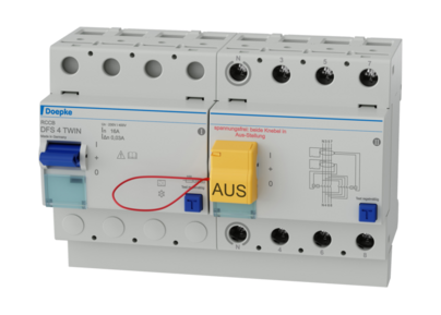 УЗО Doepke DFS 4 016-4/0,03-A Twin (09114810)
