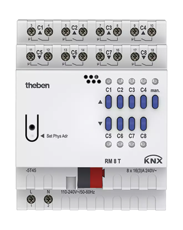 Универсальный актуатор Theben RM 8 T KNX (4940200)