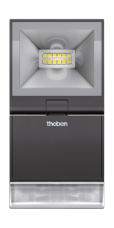 Прожектор уличный с датчиком движения Theben theLeda S10 W BK